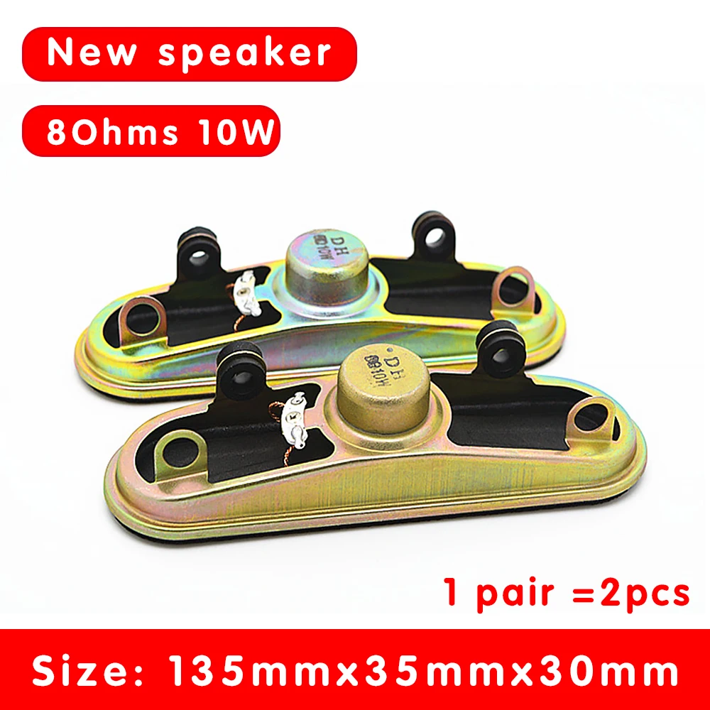 1 Paio Di Riparazione Lcd Tv Speaker Unit Altoparlante Rettangolare 8 Ohm 10W Audio Music Speaker Mini Altoparlante Portatile