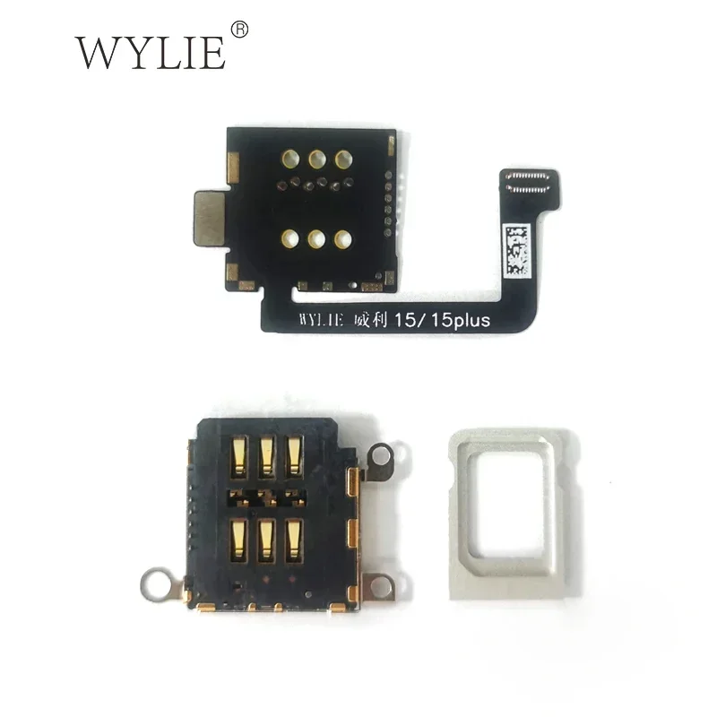 Wylie Parts Adattatore Esim Per Iphone 15 Plus Pro Pm Versione Usa Lettore Di Schede Sim Flex Slot Vassoio Supporto Modulo Strumento Di Riparazione