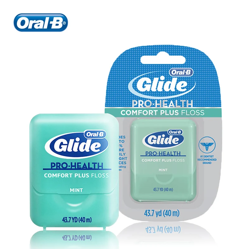Oral B Glide Pro-Health Comfort Plus Floss Ultra Soft Gum Care Filo Interdentale Er Per Igiene Orale Aroma Di Menta 40M 2/6 Pz