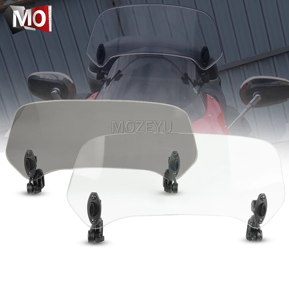 Motorcycle Windshield Extension Spoiler Windscreen Air Deflector For Aprilia Capanord 1200 Rally Falco Sl1000 Pegaso 650 Mana
