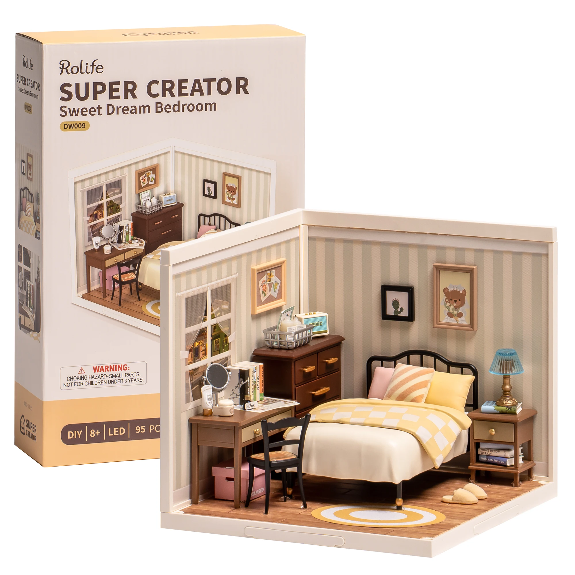 Robotime Rolife Building Block Kit 3D Puzzle Toy Super Store Sweet Dream Camera Da Letto Kit Casa In Miniatura Fai Da Te In Plastica