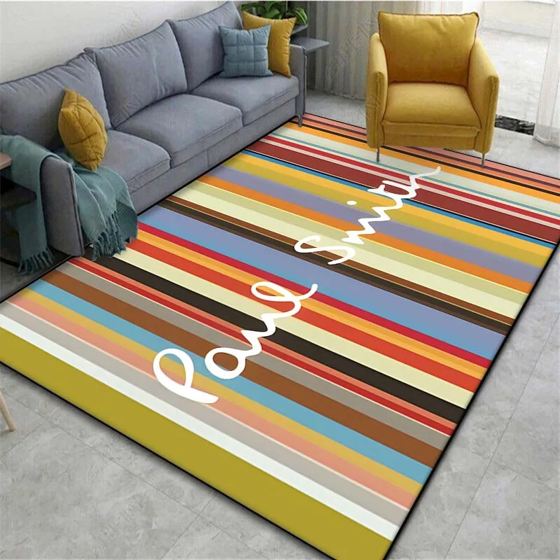 London Fashion P-Paul Smith Tappetino Stampato Tappeto 15 Dimensioni Soggiorno Camera Da Letto Comodino Bagno Tappetino Home Decor