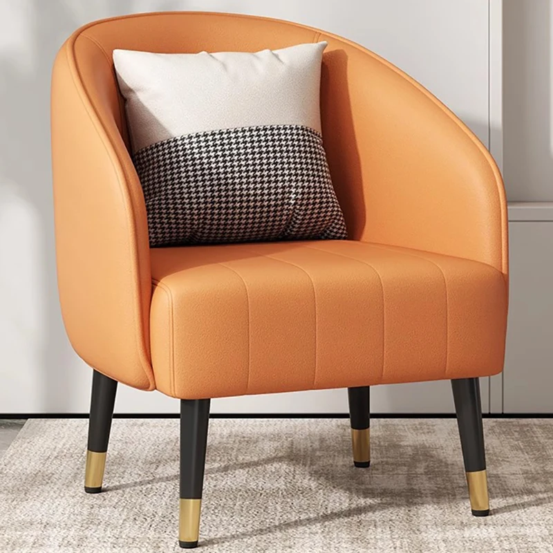 Singolo Soggiorno Lounge Chair Wingback Accogliente Bar Lettura Vanity Sedie Da Ufficio Braccio Moderno E Minimalista Poltrona Relax Furnitures