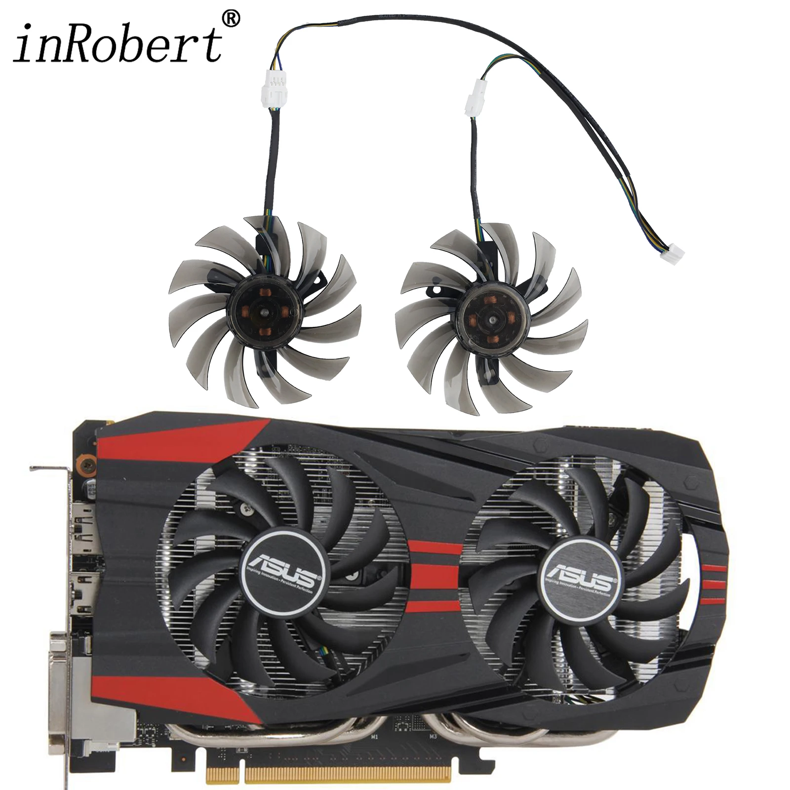 75Mm Fd7010H12S Gtx750Ti Sostituzione Ventola Della Scheda Video Per Asus Gtx 660 750 760 1050Ti Ventola Di Raffreddamento Della Scheda Grafica