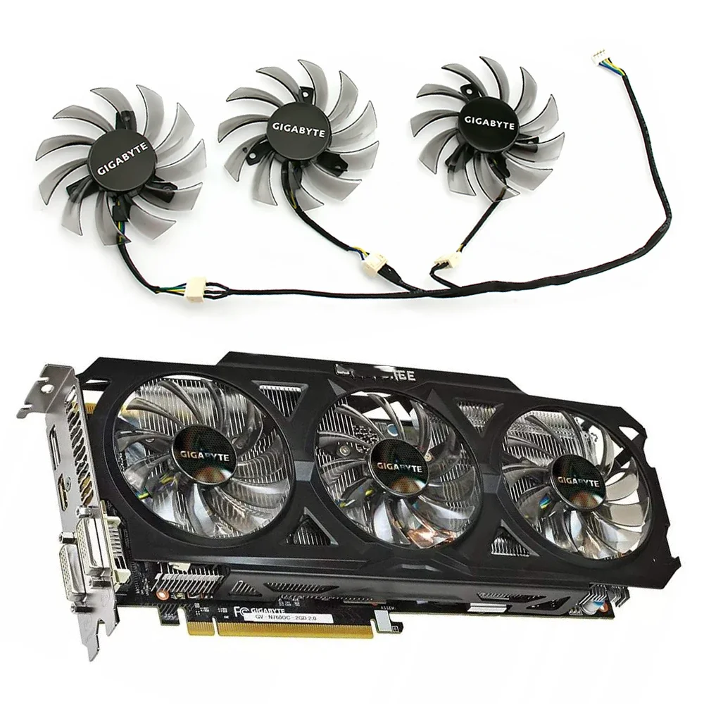 75Mm T128010Su 0.35A Ventola Di Raffreddamento Per Gigabyte Gtx 670 680 760 Ti G1 Gtx 770 780Ti Ventola Gtx Titan Ventola Ventola Di Raffreddamento De
