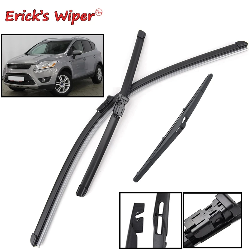 Ener'S Wiper Lhd Set Di Spazzole Tergicristallo Anteriori E Posteriori Per Ford Kuga Mk1 2008 - 2012 Spazzole Per Parabrezza Parabrezza 24 "+ 17" + 13