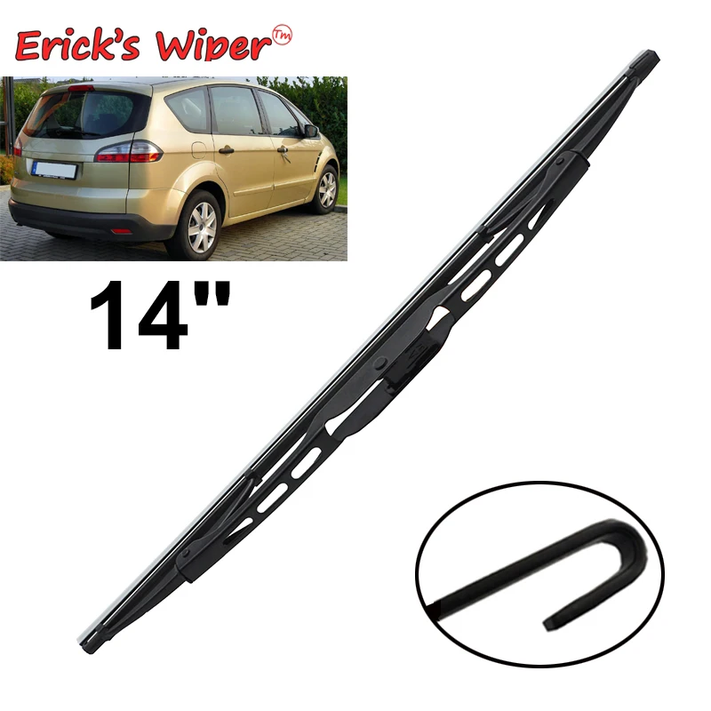 Ener'S Wiper 14 "Spazzola Tergicristallo Posteriore Per Ford S-Max 2006 - 2008 Parabrezza Pulito Portellone Finestra Spazzola Antipioggia Per Auto