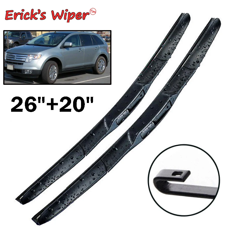Ener'S Wiper Spazzole Tergicristallo Anteriori Per Ford Edge Mk 1 2007 - 2014 Parabrezza Parabrezza Clean Window Spazzole Antipioggia Per Auto 26 "+ 2