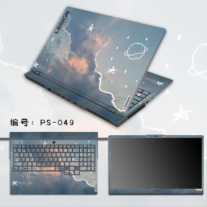 Dazzle Vinyl Laptop Sticker Skin Cover Decalcomanie Per Laptop Lenovo Legion 5 Pro 16 Gen 7 (2022)
