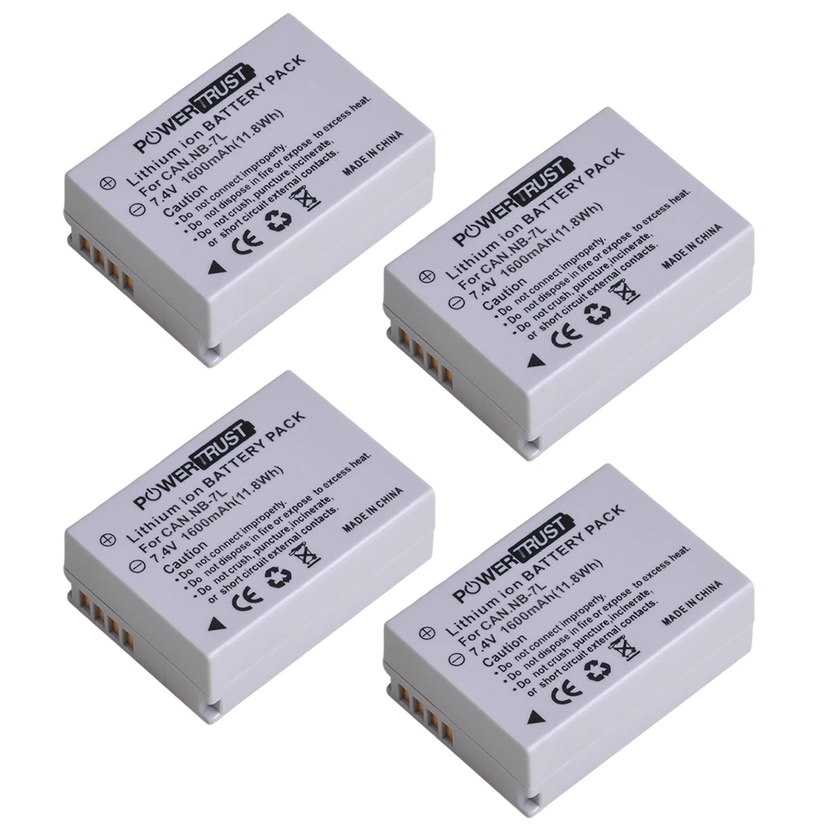 Batteria 1600Mah 7.4V Nb-7L Nb7L Per Canon Powershot G10 Powershot G11 Powershot G12 Powershot Sx30 Is Fotocamere Digitali
