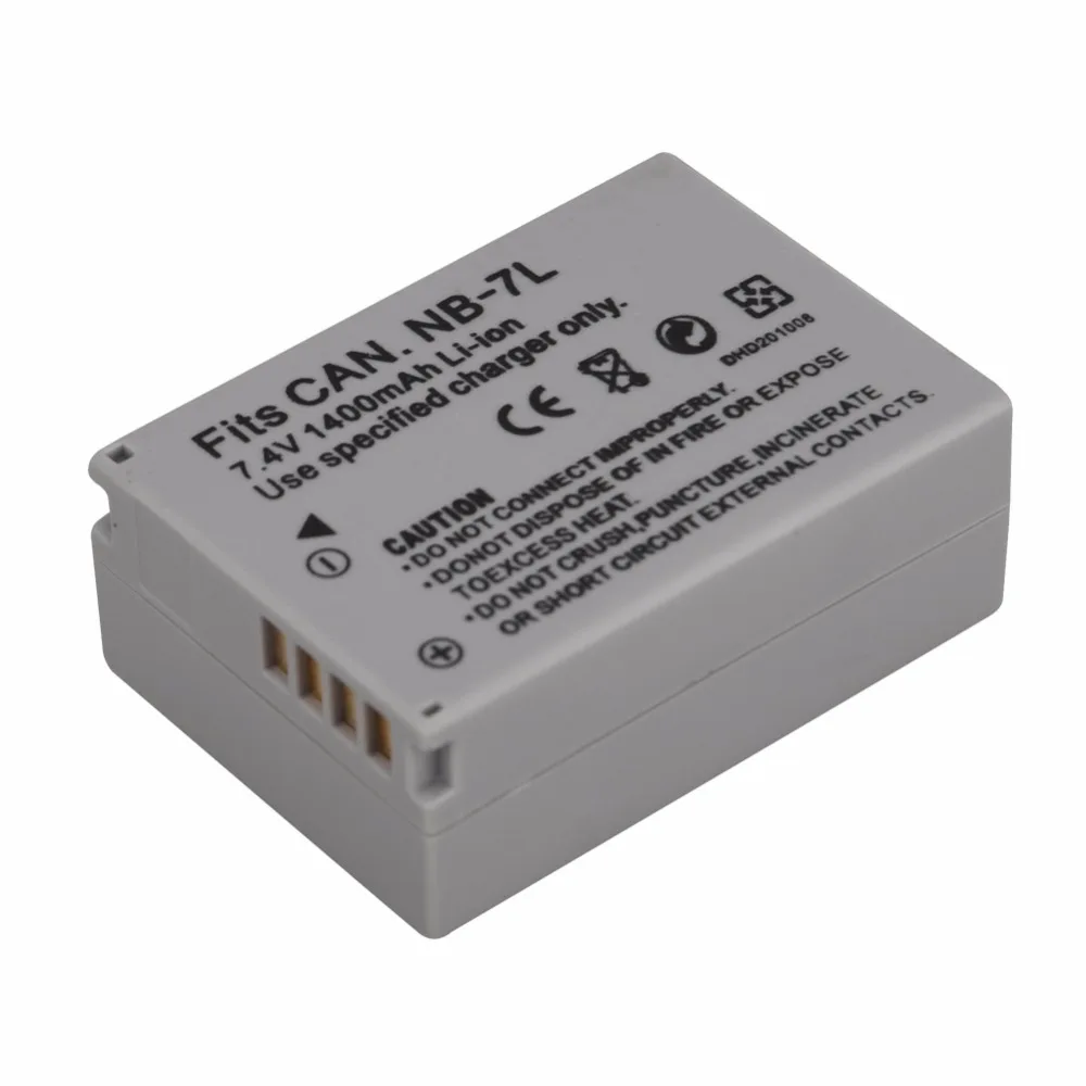 Batteria Della Macchina Fotografica 1Pc 1400Mah Nb-7L Nb7L Nb 7L Per Canon Powershot G10 G11 G12 Sx30Is Batteria Nb-7L Li-Ion Di Ricambio