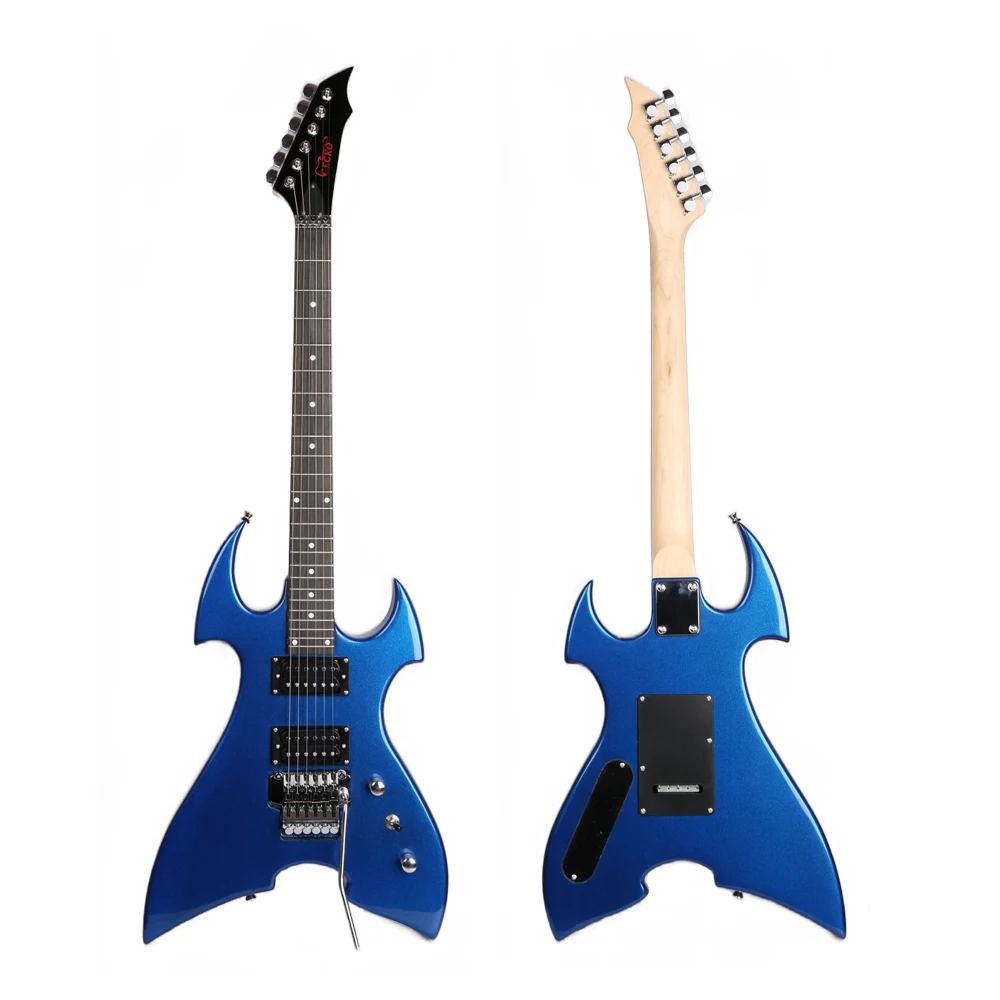 Gecko Vendita Calda Strumenti A Corda Guitarra Electrica Bc Rich Warlock Chitarra Elettrica Hero Linden Blue Basswood Chitarra Elettrica