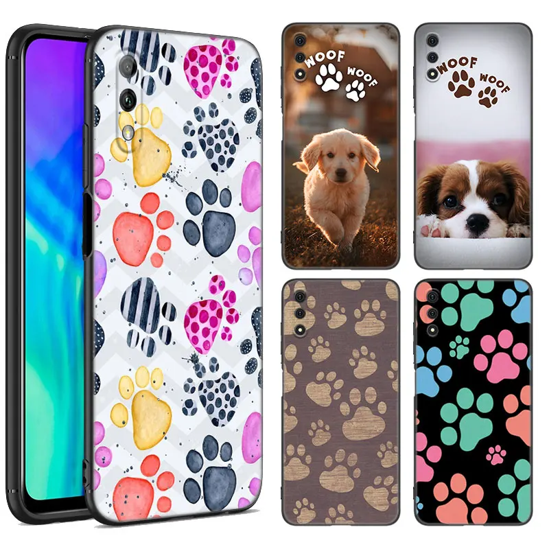 Best Friends Dog Paw Phone Case Per Huawei Y6 Y7 Y9 Prime Y5 Lite 2018 2019 Y5P Y6P Y6S Y7A Y7P Y8P Y8S Y9A Y9S Soft Black Cover