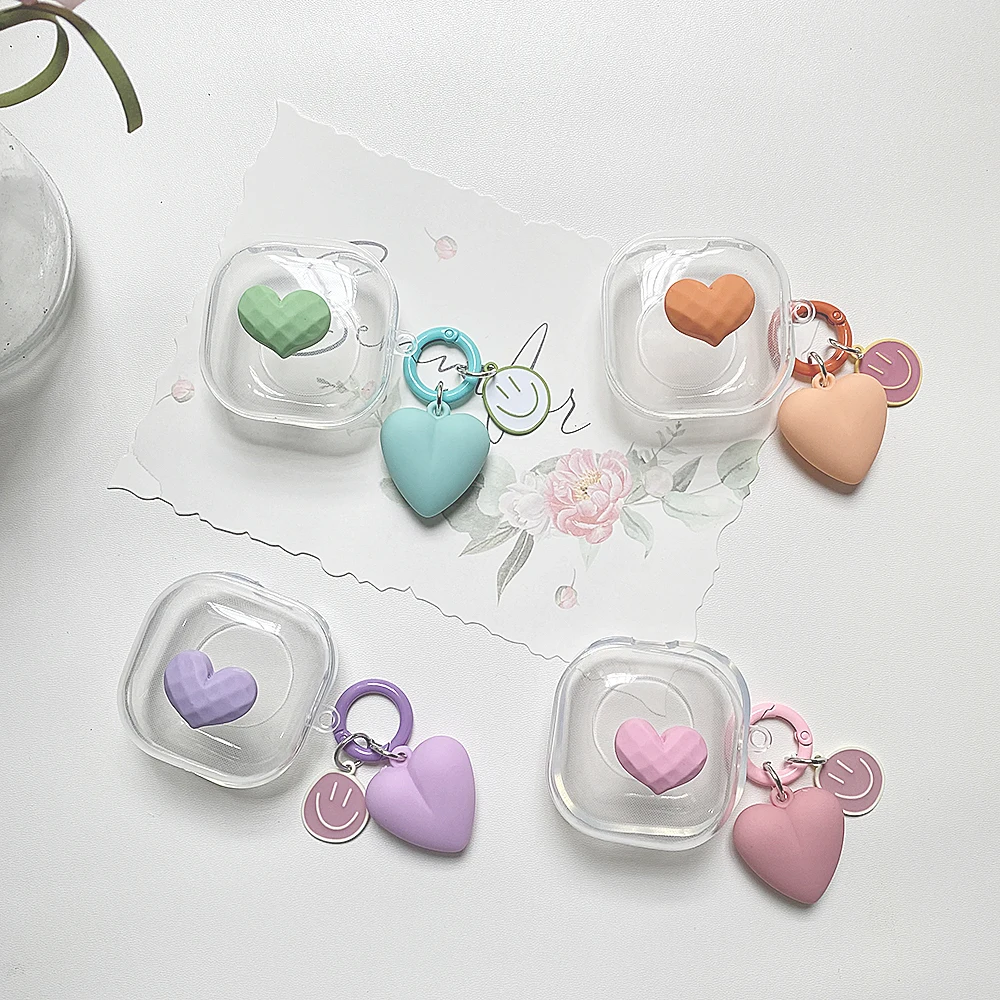 Cute Love Cases For Sony Linkbuds Case High Quality Transparent Tpu Silicone Earphone Cover With Keychain For Sony Wf-L900