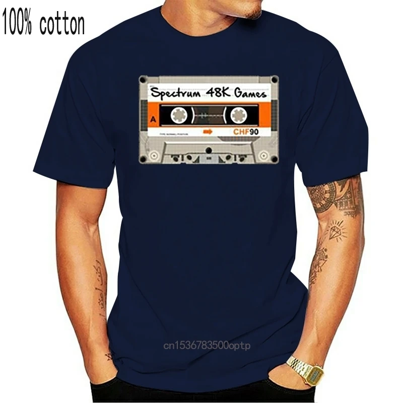 Zx Spectrum 48K School Boy Pirate C90 Cassette Games Retro T Shirt Uomo Donna Unisex New Fashion Tshirt