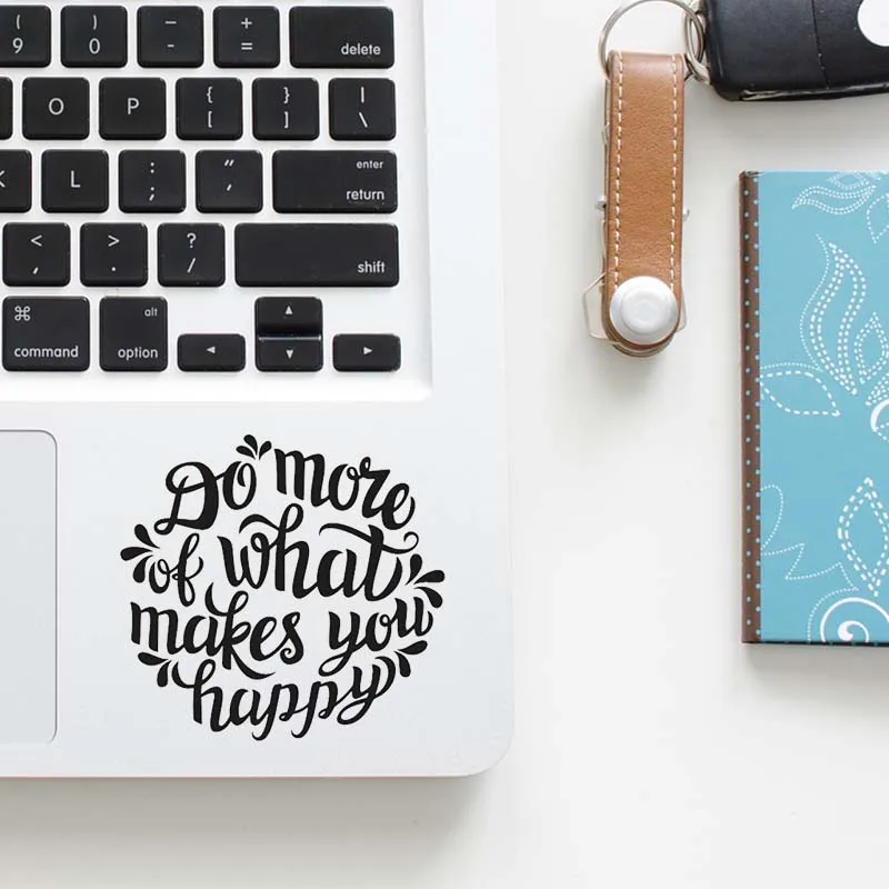 Creative Life Quote Vinile Laptop Trackpad Sticker Per Macbook Pro 14 Air Retina 13 15 Pollici Mac Skin Acer Keyboard Notebook Decal