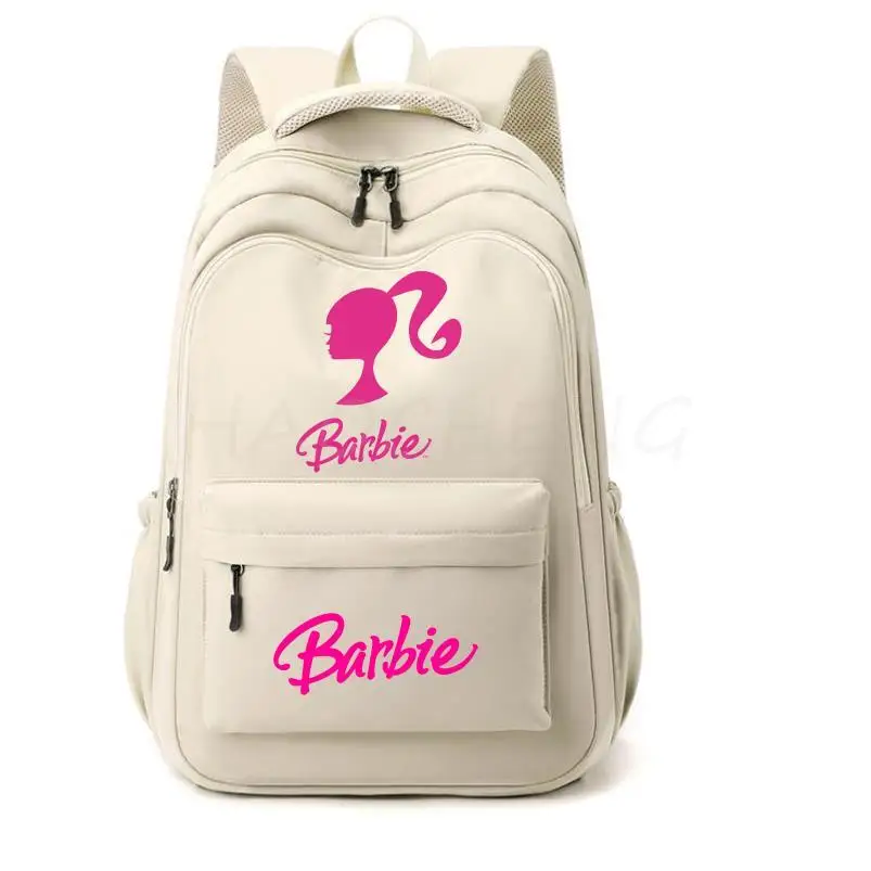 Zaini Barbie The Movie Sweet Girls Boys Studenti Casual Capacity School Zaini Donna Uomo Nylon Shoulder Laptop Mochilas