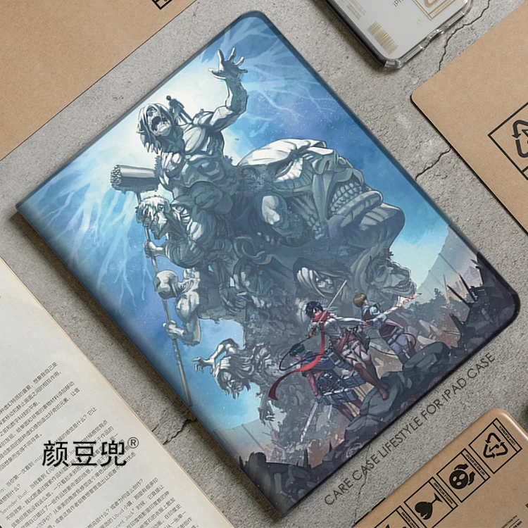 Anime Attack On Titan Levi Per Samsung Galaxy Tab S9 Lite 8.7 2021 Custodia Sm-T220/T225 Tri-Fold Stand Cover Galaxy Tab S6Lite S8 S7