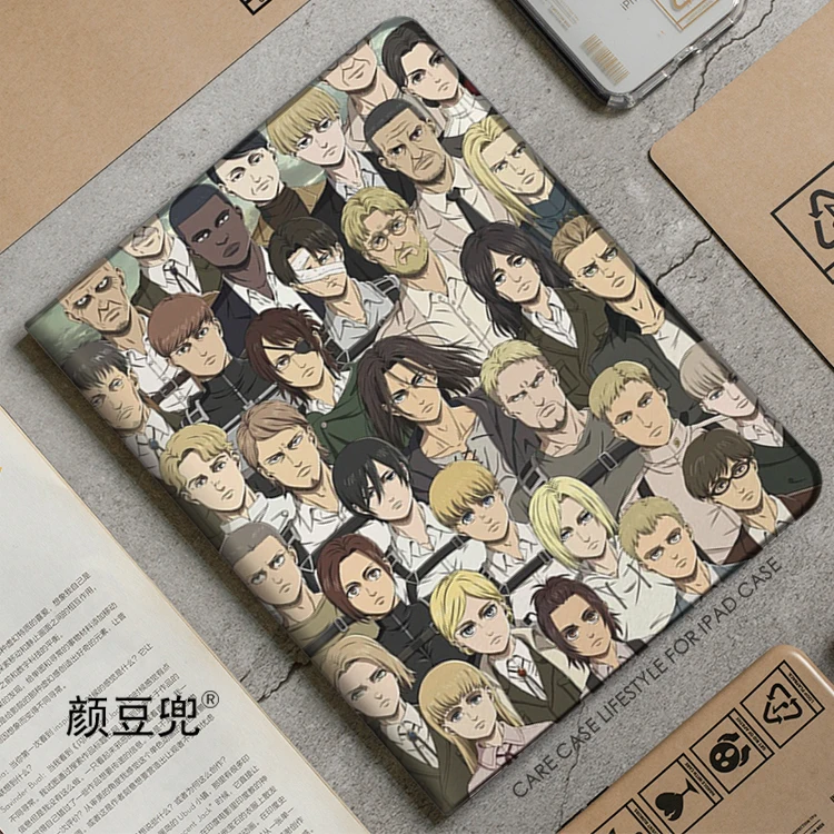 Attack On Titan Levi Anime Per Samsung Galaxy Tab S9 Lite 8.7 2021 Custodia Sm-T220/T225 Tri-Fold Stand Cover Galaxy Tab S6Lite S8 S7