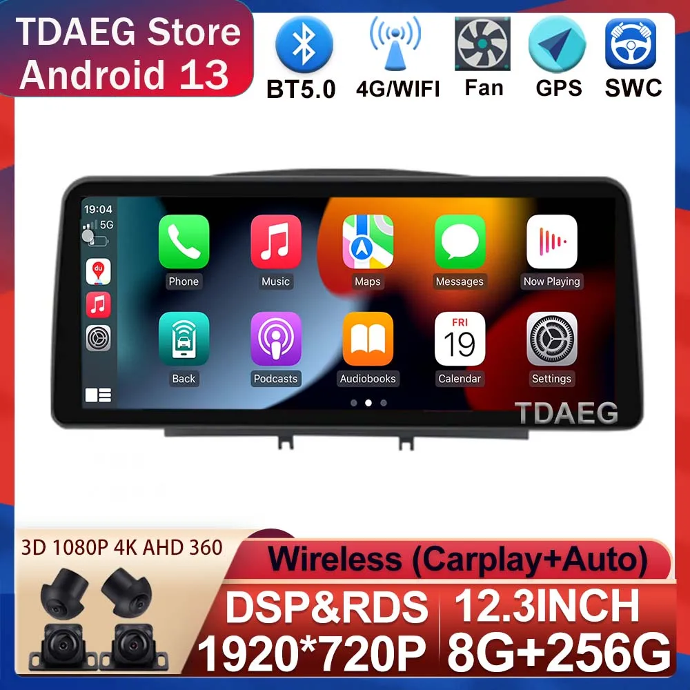 Lettore Multimediale Per Autoradio Da 12.3 Pollici Per Peugeot 408 Per Peugeot 308 308Sw Android13 Navigazione Gps Autoradio Unità Principale