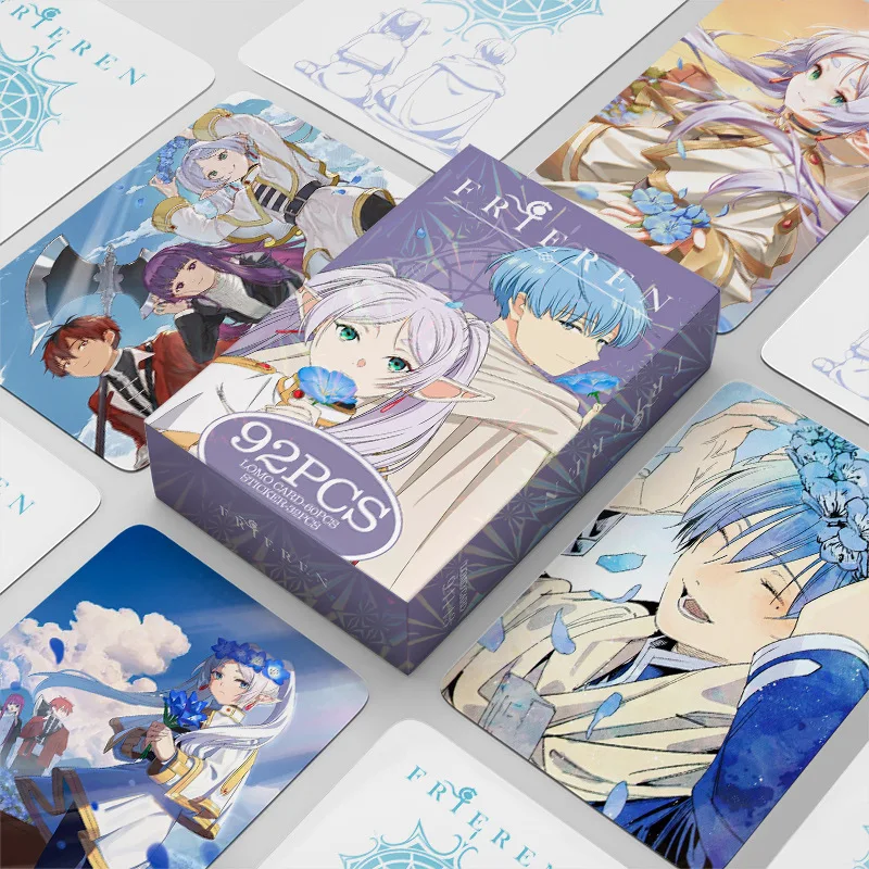 92 Pz/Set Hot Anime Frieren At The Funeral Figures Card Frieren Photo Cards Lomo Card Photocard For Fans Collection Gift Toys