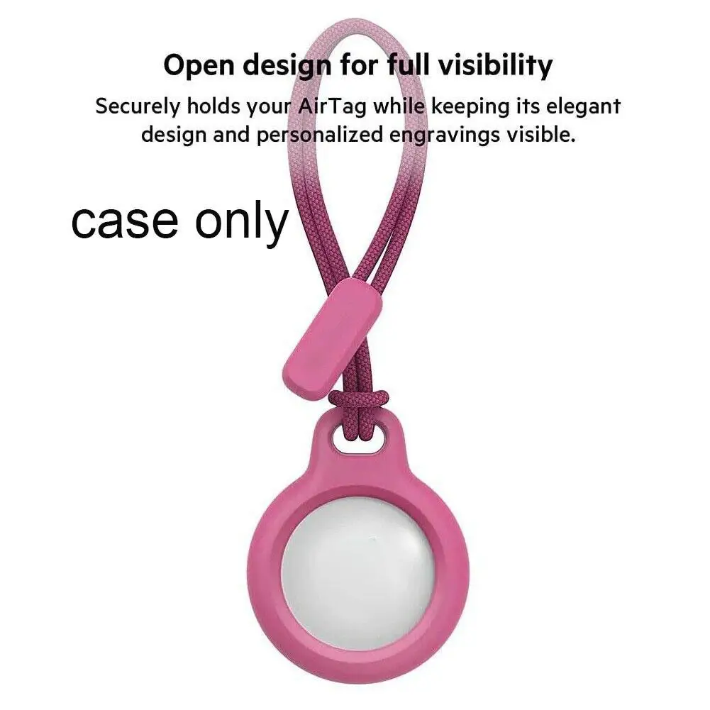 Custodia Protettiva Con Cinturino Per Apple Airtag Secure Holder Portachiavi Airtag Case Bumper Tracker Accessori Guscio Antigraffio