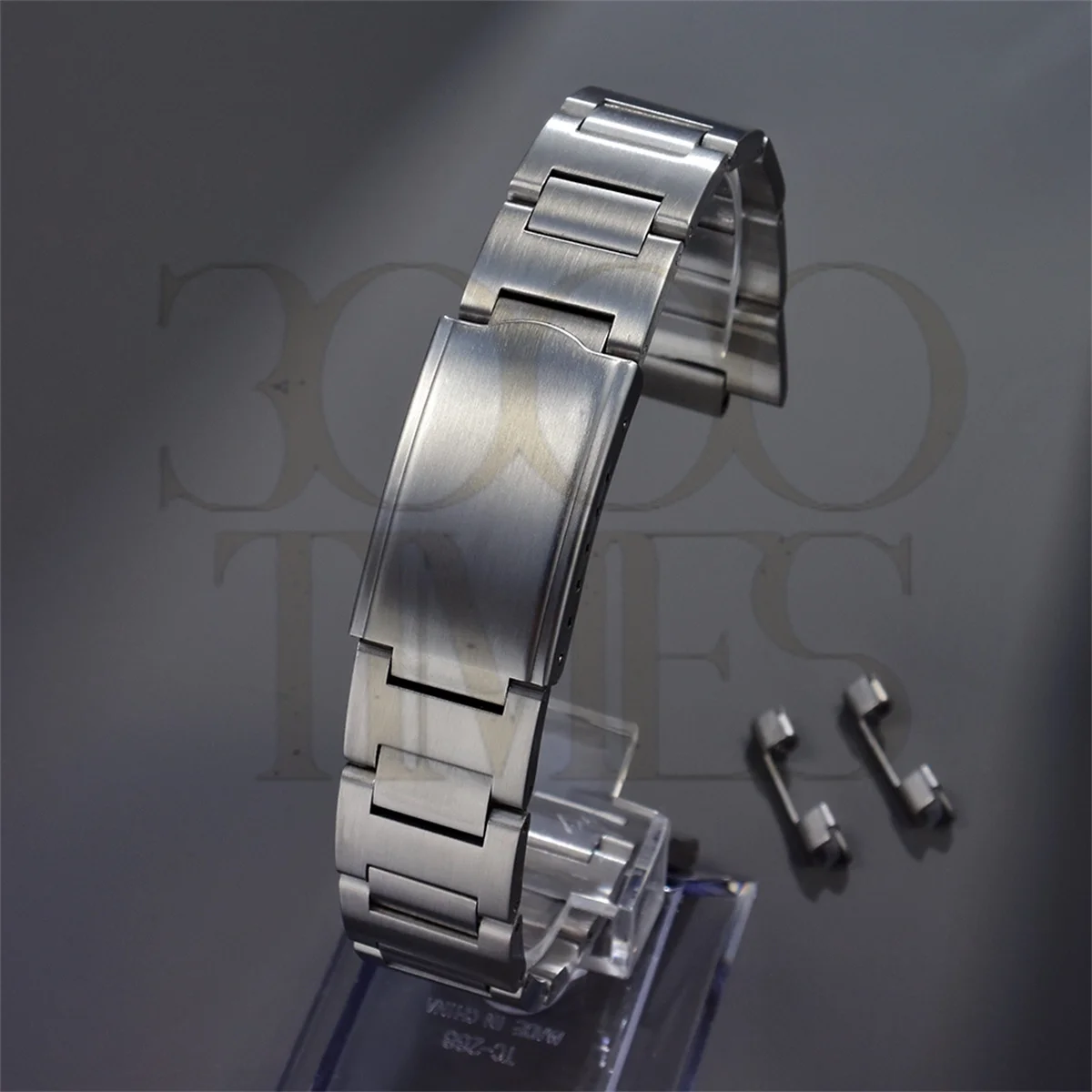 Bracciale Tipo H In Acciaio Massiccio Argento Con Estremità Curva 19Mm Adatto Per Seiko 6119-7170 7173 8300 6106-7117 7119 Chiusura Vintage Rally