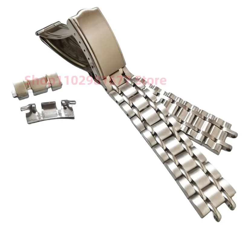 Braccialetti Con Cinturino Per Cinturino Con Estremità Curva A Cinque Perline In Acciaio Inossidabile 316L Da 19Mm Adatti Per Seiko 6139-6010 6139-601