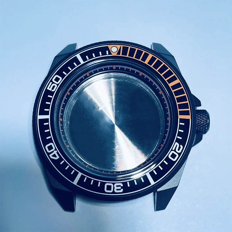 Orologio Modifica Parti Cassa Dell'Orologio Per Seiko Warrior Diver Watch Vintage Military Sapphire Crystal Adatto Per Il Movimento Nh35/Nh36