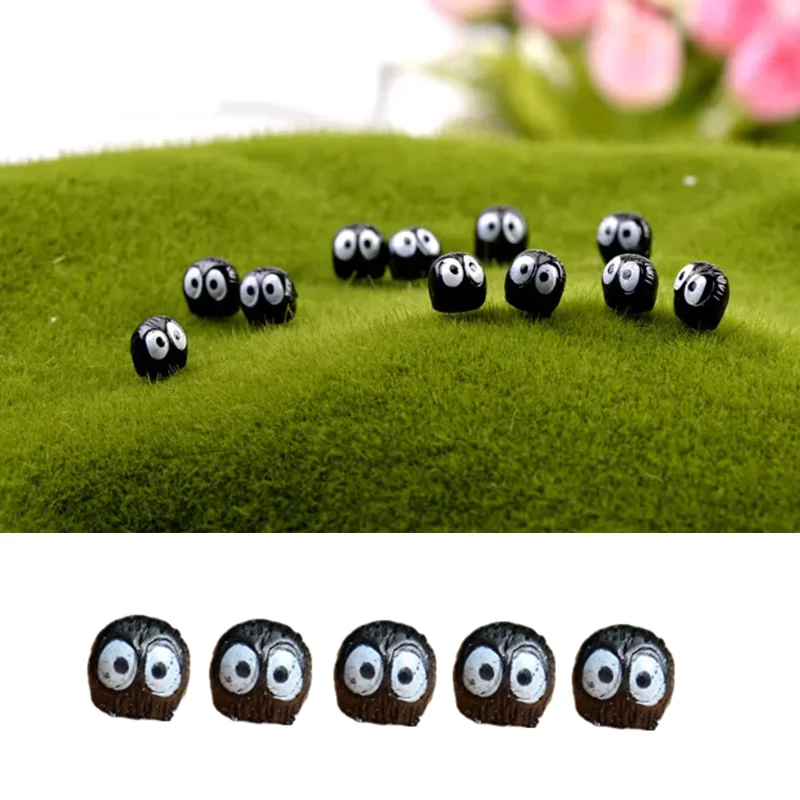 5-20 Pz Mini Bricchette Nere Elfs Polvere Sprite Micro Ornamenti Piante Succulente Decorazione In Vaso Micro Decorazione Del Paesaggio