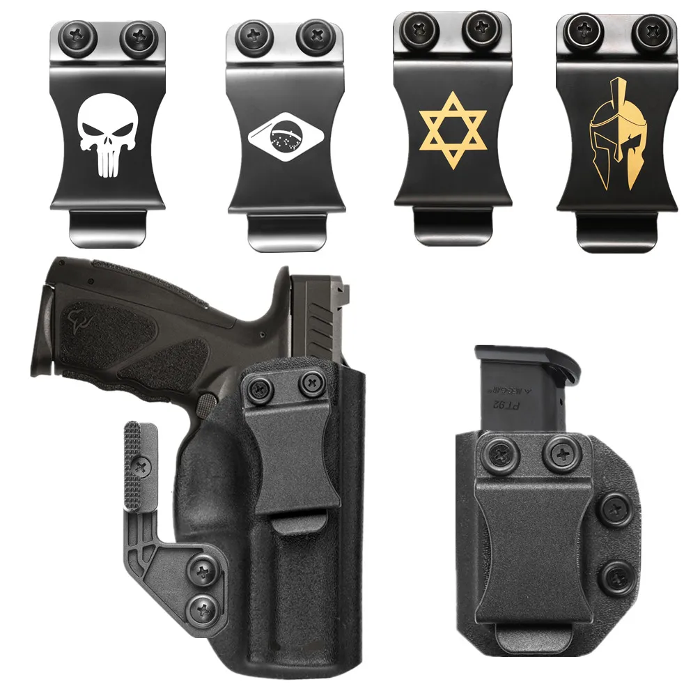All'Interno Della Cintura Kydex Iwb Holster Riviste Mag Carrier Holder Per Taurus Ts9 Porta Caricatore Calibro 9Mm Porta Nascosta