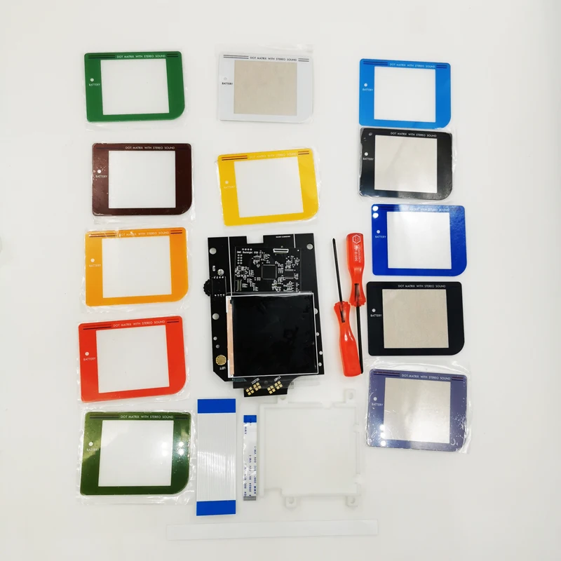 Schermo Colorato Fai-Da-Te Osd Rips Lcd Più Grande Kit Di Retroilluminazione Ips Ad Alta Definizione Per Gameboy Dmg Gb Console Dmg Ips Display Lcd
