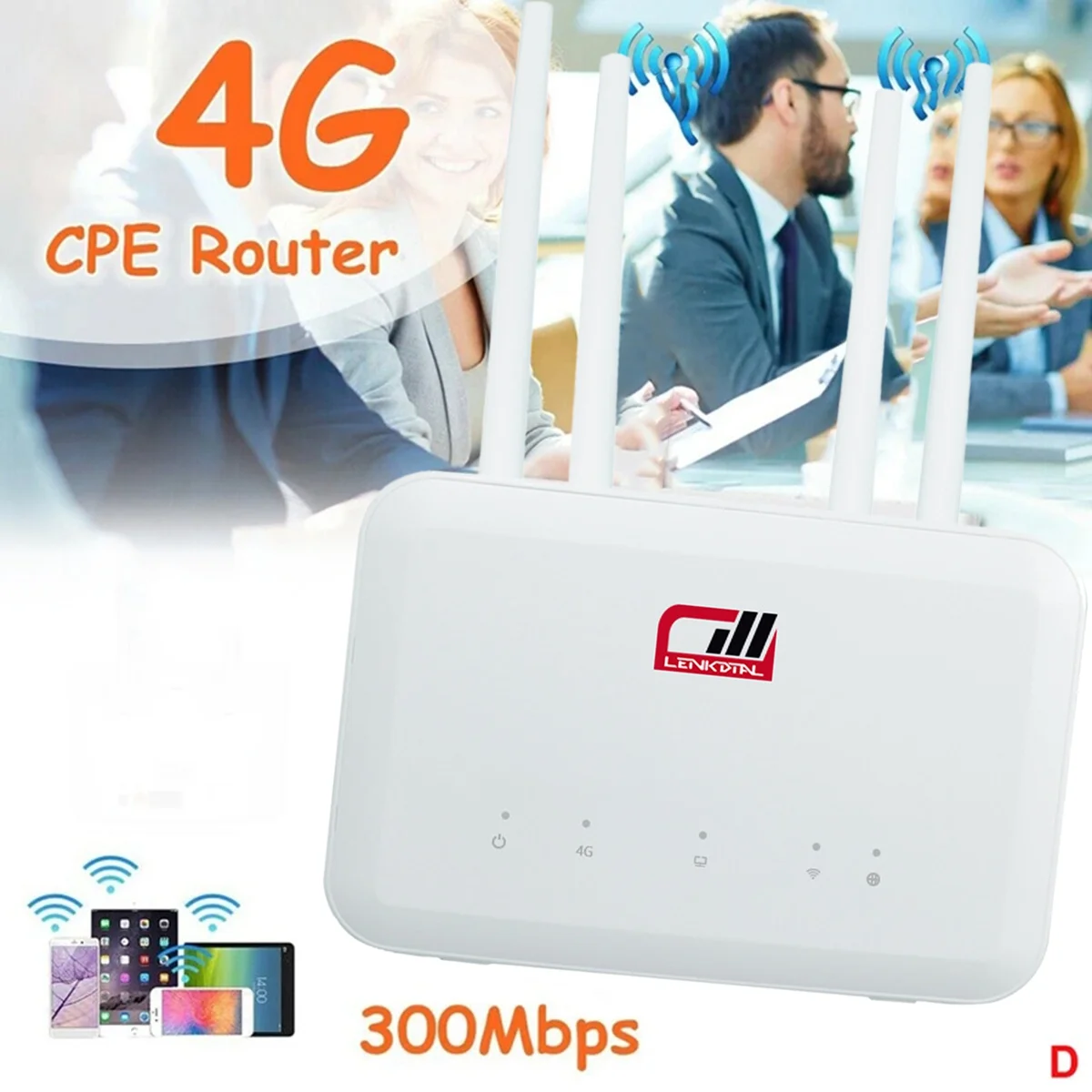Il Router Wifi B625Pro 4G 300Mbps Con Slot Per Sim Card Può Essere Collegato Con Batteria Esterna E Antenna 4G Router Us Plug
