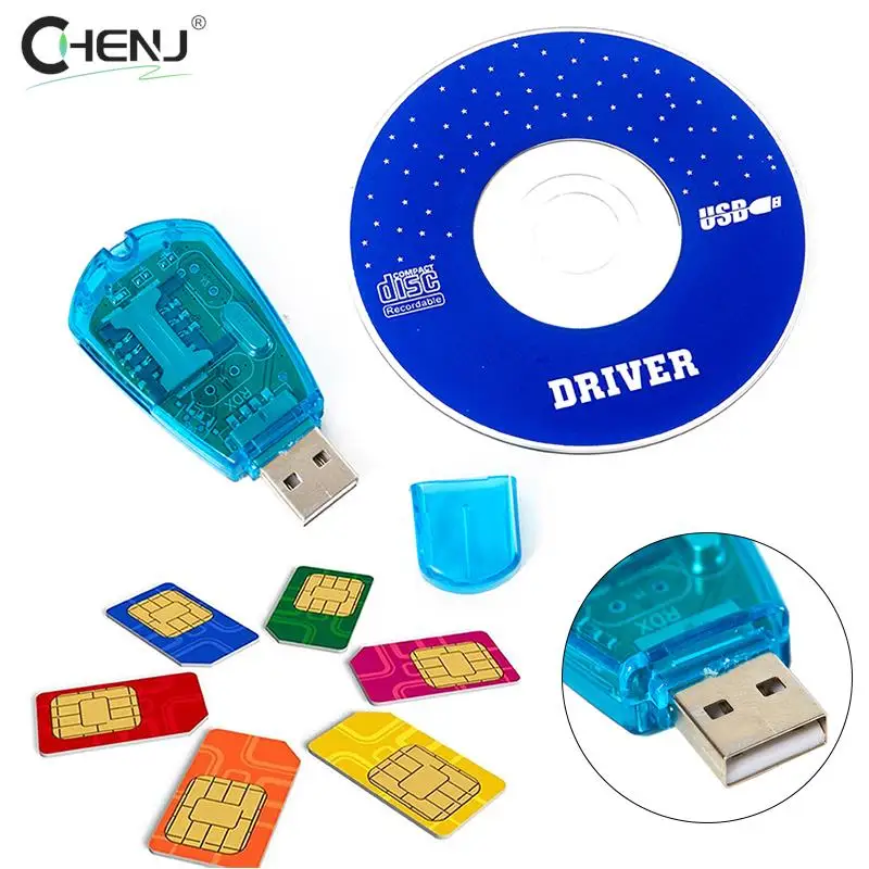 Lettore Usb Sim Card Reader Simcard Writer/Copy/Cloner/Backup Gsm Cdma Wcdma Cellulare Dom668