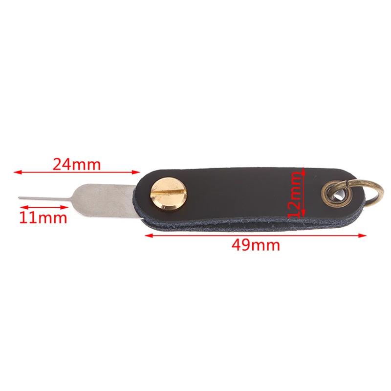 1Pc Eject Sim Card Vassoio Open Pin Ago Chiave Strumento Per Telefono Cellulare Universale Per Iphone12/Samsung Pu Leather 360 ° Rotary Portable