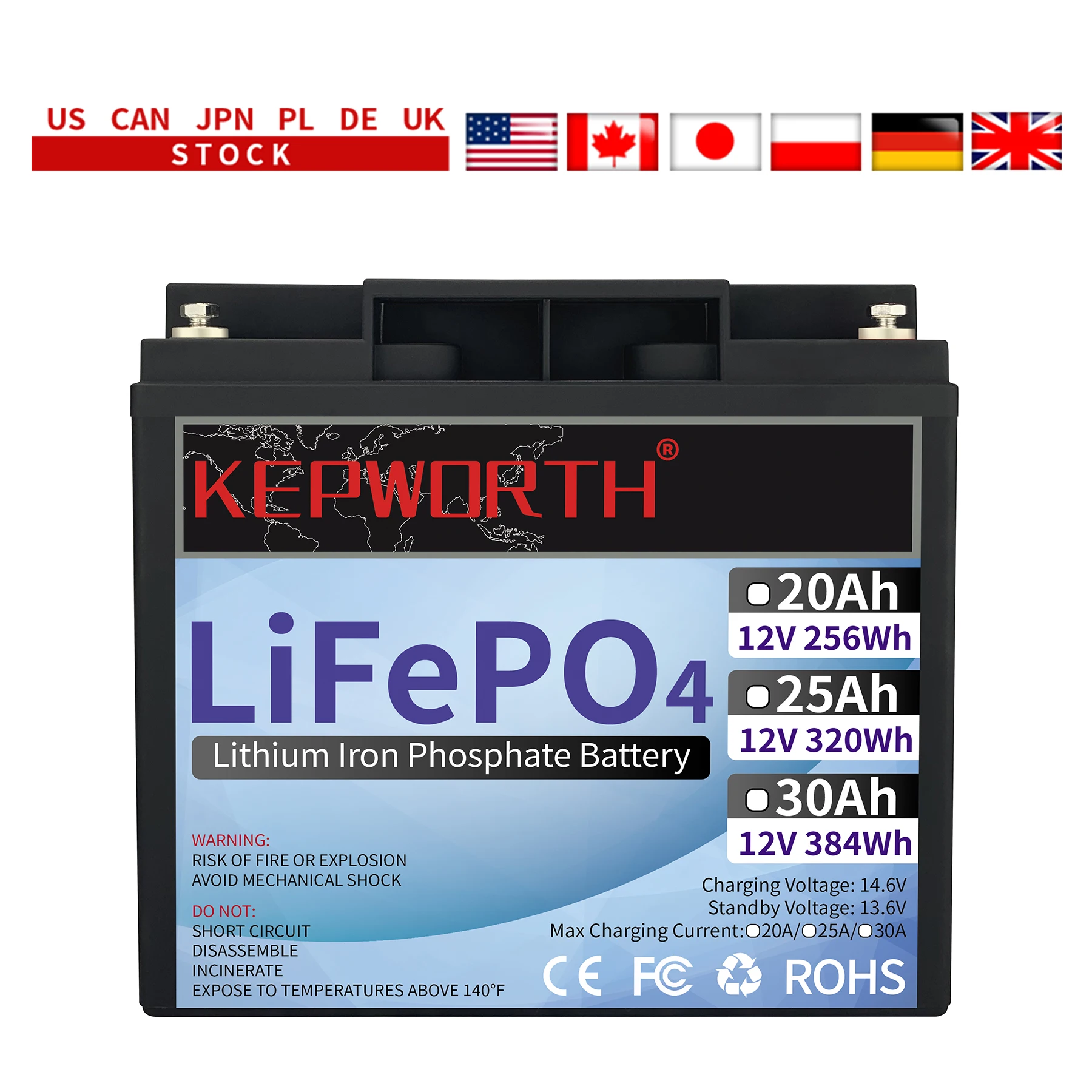 La Più Recente Batteria Lifepo4 12V 6Ah 10Ah 12Ah 20Ah 25Ah 30Ah Bms Integrato 12V Lifepo4 Ricaricabile Funziona In Serie O In Parallelo