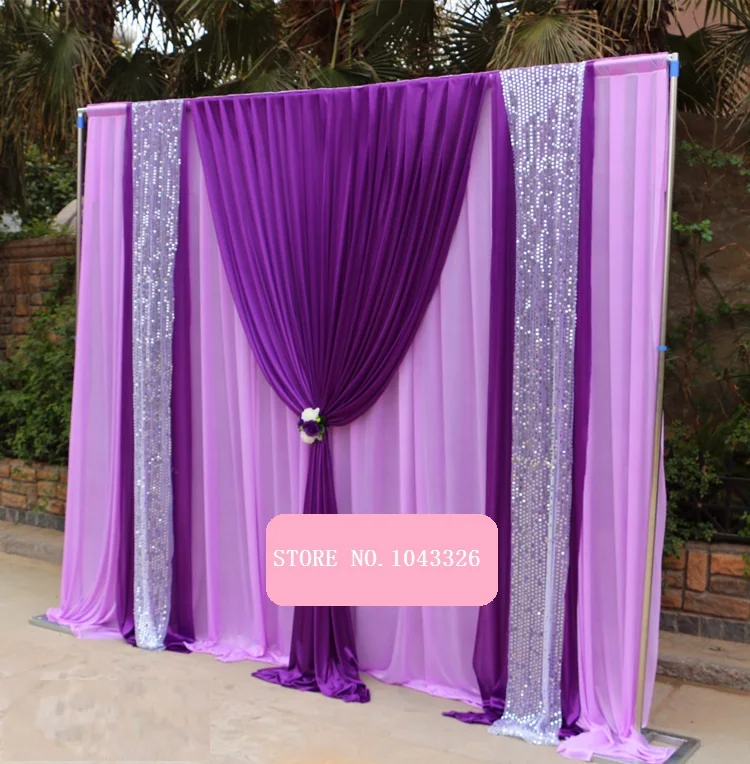3M * 3M (10Ft * 10Ft) Personalizzato Mariage Rustico Di Nozze Halloween Festa Di Compleanno Festa Decorazione Tessuto Di Seta Del Ghiaccio Fase Fondal