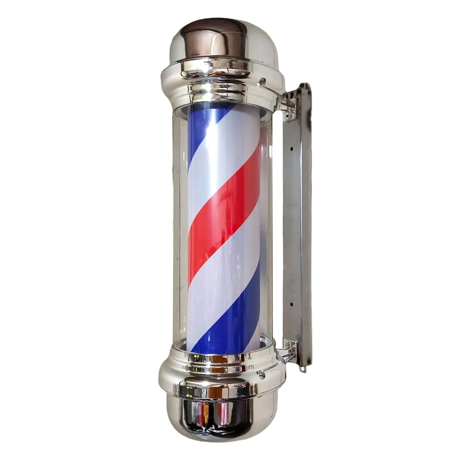 Barber Pole Light Impermeabile Montaggio A Parete Antipioggia Barber Shop Pole Led Barber Shop Luce Rotante Per Parrucchiere Indoor Outdoor