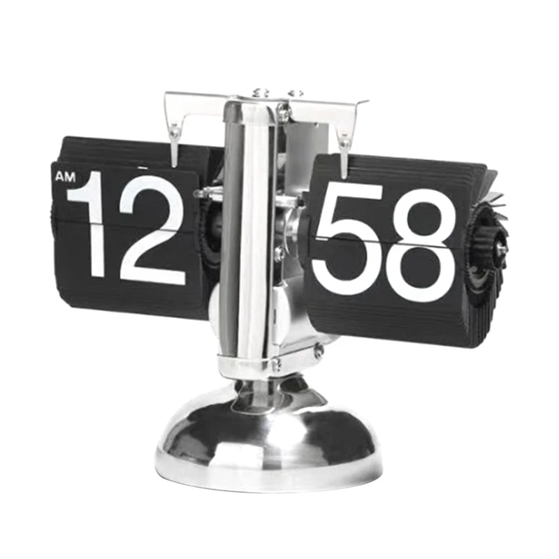 Orologio Digitale Flip Orologio Da Tavolo Su Piccola Scala Retro Flip Clock Flip Orologio Al Quarzo Con Ingranaggi Interni Decorazioni Per La Casa