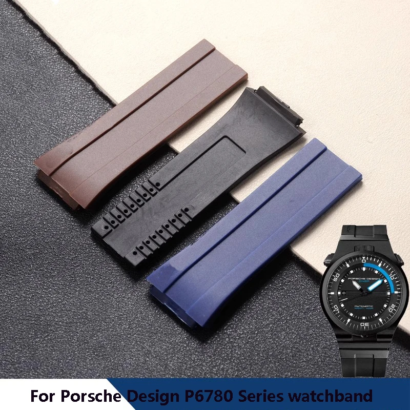 Cinturino Morbido In Gomma Da Uomo Per Porsche Design P6780 Cinturino Sportivo In Silicone Da Donna Con Cinturino Impermeabile Accessori Per Orologi
