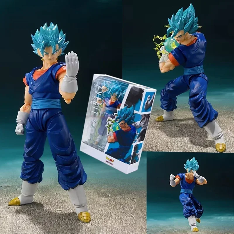 New Dragon Ball Super Vegito Blue Action Figure Vegetale S.H.Figuarts Shf Super Saiyan God Pvc Anime Model Kit Regali Per Bambini Giocattoli
