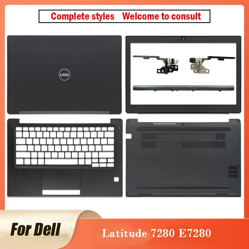 Nuovo Originale Per Dell Latitude 7280 E7280 Laptop Lcd Cover Posteriore Cornice Anteriore Palmrest Inferiore Cerniere Latitude 7280 Non Touch