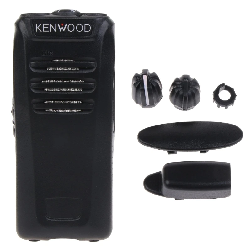Cangkang Penutup Panel Depan + Kit Refurb Kenop Kompatibel Untuk Aksessori Radio Walkie-Talkie Kenwood Nx340 Nx240