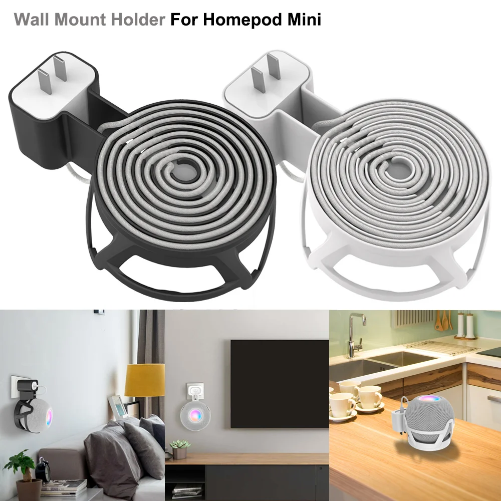 Supporto Per Montaggio A Parete Gancio Per Homepod Mini Smart Speaker Outlet Holder Staffa Salvaspazio Mensola A Muro Per Homepod Mini Stand