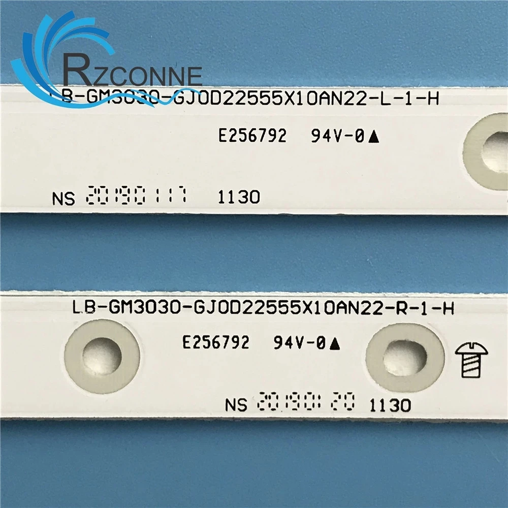 Striscia Di Retroilluminazione A Led 10 Lampada Per Tv 55 "Lb-Gm3030-Gj0D22555X10An22-R-1-H L T 55 Pus7304 55 Pus6704 55 Pus7394 55 Pus7504