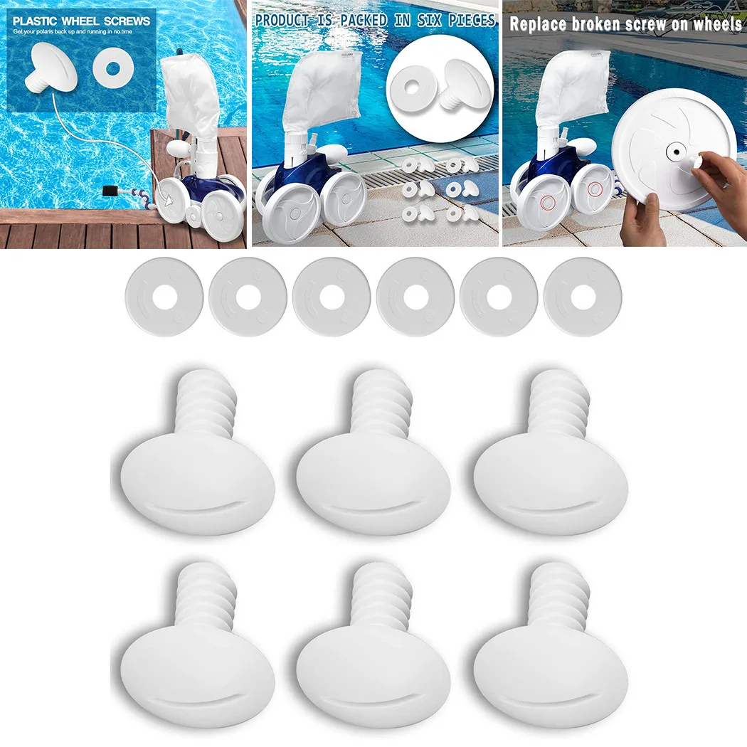 Viti Per Ruote Bianche Kit Parti Vite Per Ruota Di Ricambio 180/280/380 C-55 C55 Detergente Per Modelli Polaris Nuovo Di Zecca