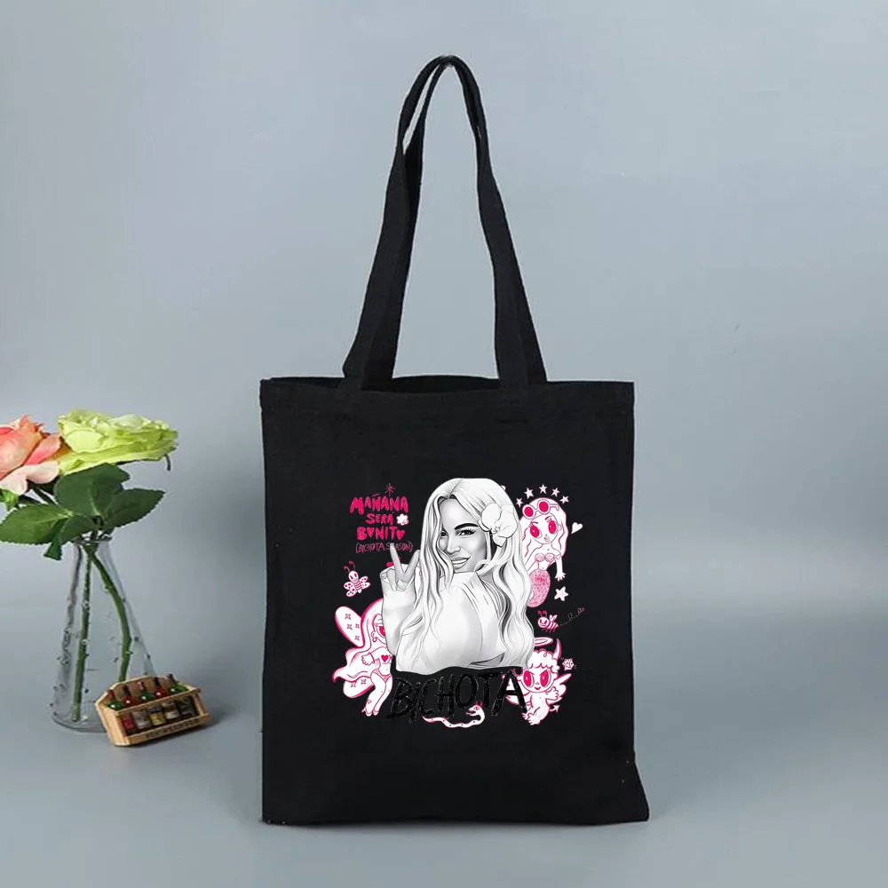 Manana Sera Bonito Nuovo Album Bolsas Canvas Shopping Bag Karol G Merch Music Shoulder Handbags
