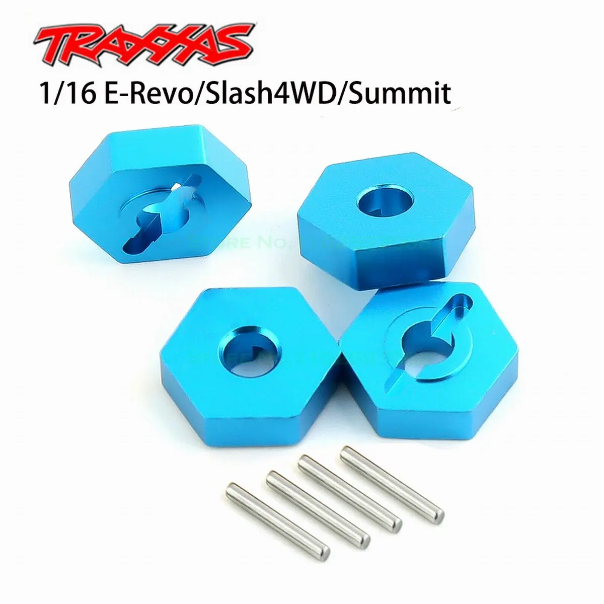 Adattatore Esagonale Da 12Mm Per Cerchione In Metallo Da 4Mm Per Traxxas 1/16 E-Revo Slash 4Wd