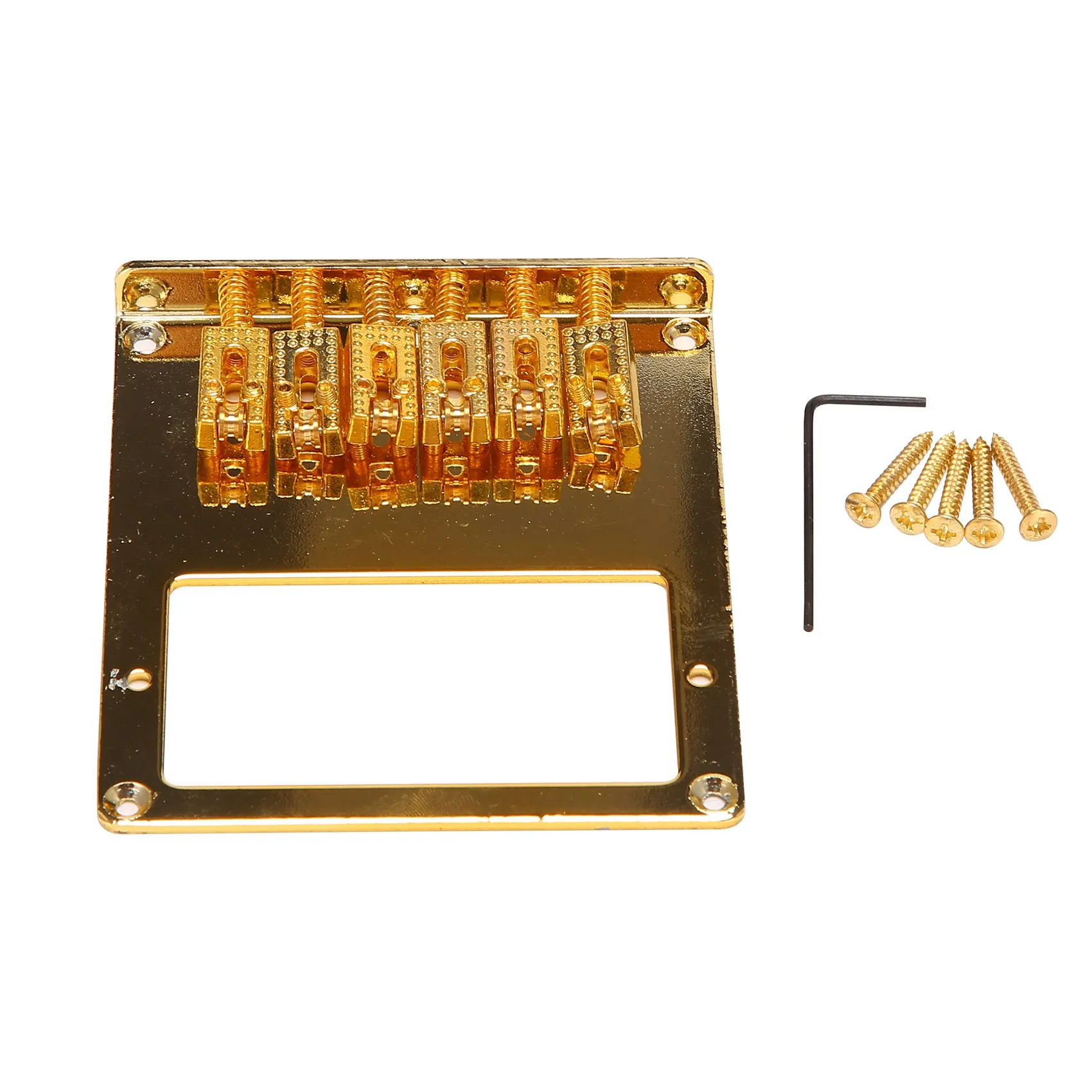 6 Roller Saddle 6 String Humbucker Guitar Bridge Per Tele Telecaster Guitar (Oro)