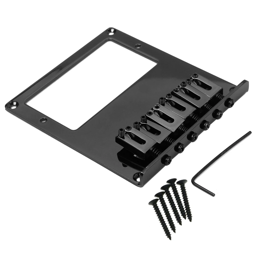 6 Sella Tele Bridge Cordiera Tele Humbucker Tl Ponte Per Chitarra Per Chitarra Telecaster Nero